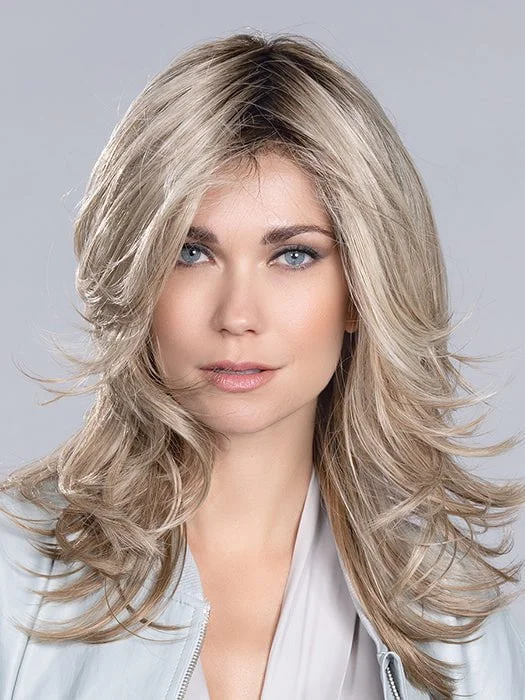 Long - length wig with a silk - base cap for a comfortable and smooth feelVoice Large | Heat Friendly Synthetic Lace Front (Mono Top) Wig by Ellen Wille