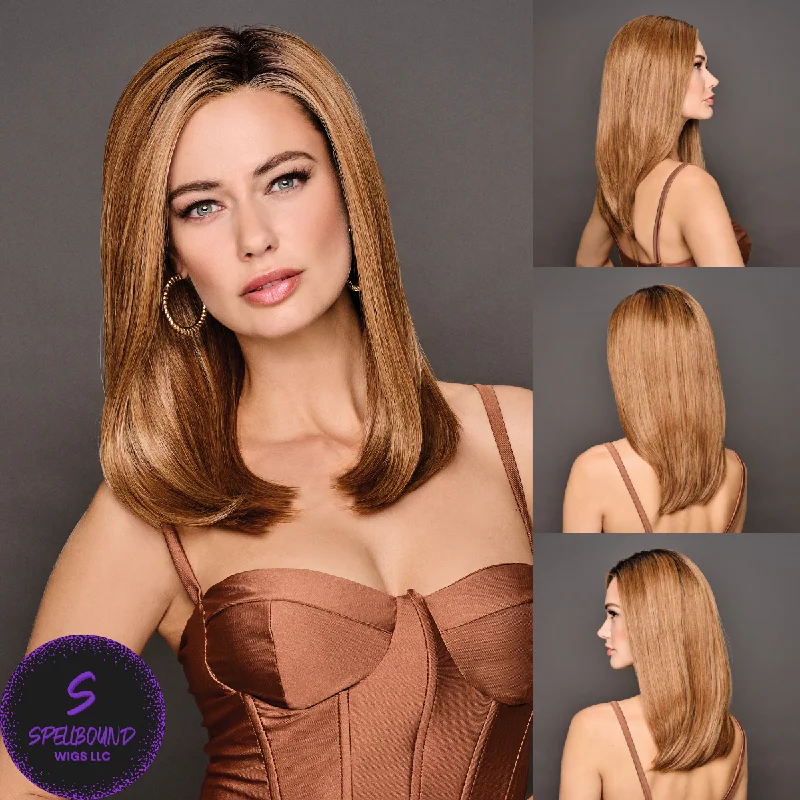 Long - length wig with a honey - blonde color for a warm and sunny appearanceFront Cover - Designer Series Collection by Gabor