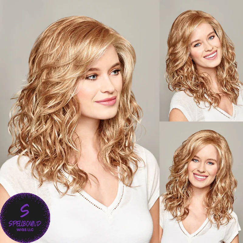 Long - length wig with a side - swept bang for a sophisticated lookHarper - Synthetic Wig Collection by Henry Margu