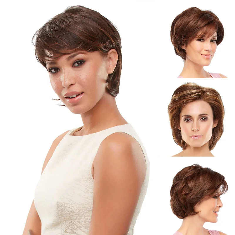 Long - length wig with a curly fringe for a playful and youthful vibeHeat - HD Synthetic Wig Collection by Jon Renau