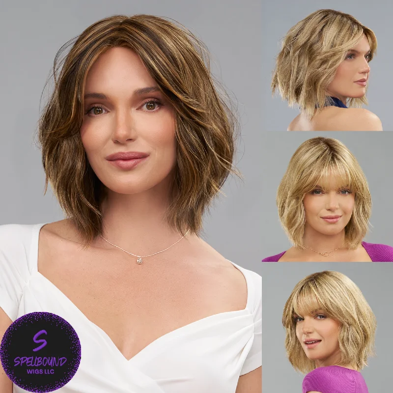 Long - length wig with a side - part for a more flattering lookHollie - HD Synthetic Wig Collection by Jon Renau