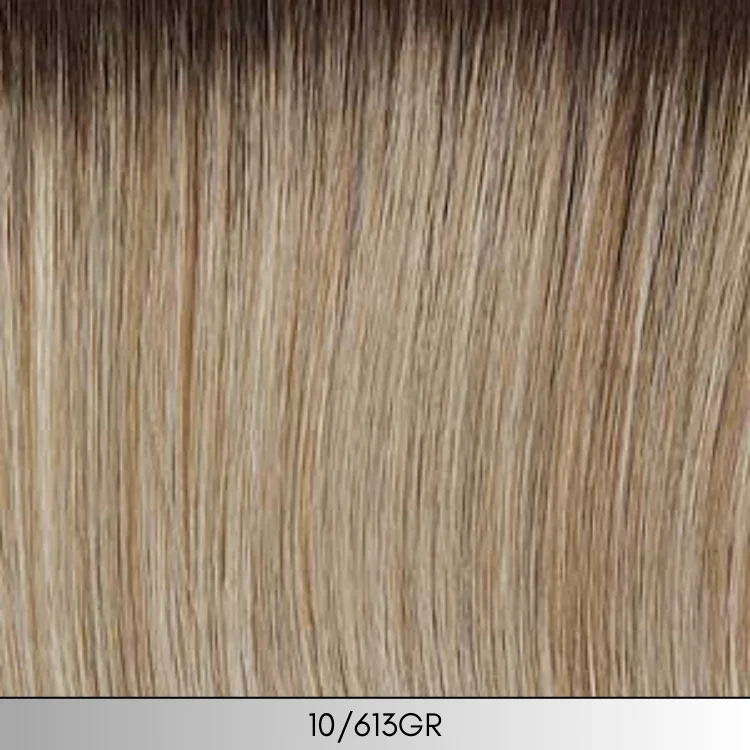 10/613GR - Light Ash Blonde with platinum highlights and medium brown roots