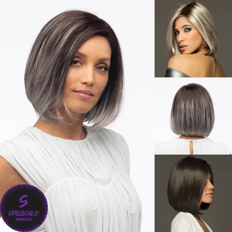 Long - length wig in a jet - black color for a classic appearanceJamison in Graydient Storm - Naturalle Front Lace Line Collection by Estetica Designs ***CLEARANCE***