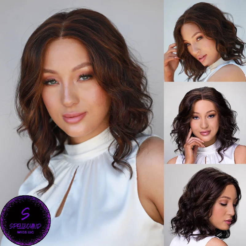 Long - length wig with a straight texture for a sleek and glamorous lookJulianne Lite Petite in 1BRH30 Chocolate Pretzel - SmartLace Lite Collection by Jon Renau ***CLEARANCE***