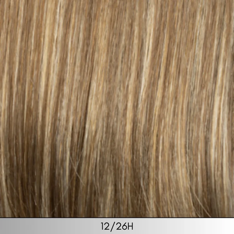 12/26H - Light golden brown with light blonde and gold blonde highlights