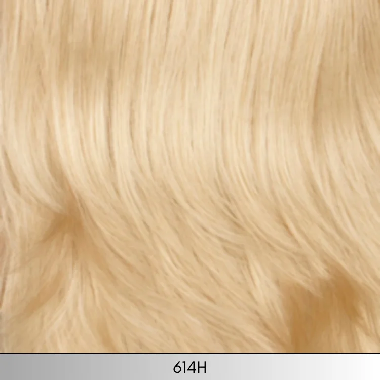 614H - Light wheat blonde with light gold blonde highlights