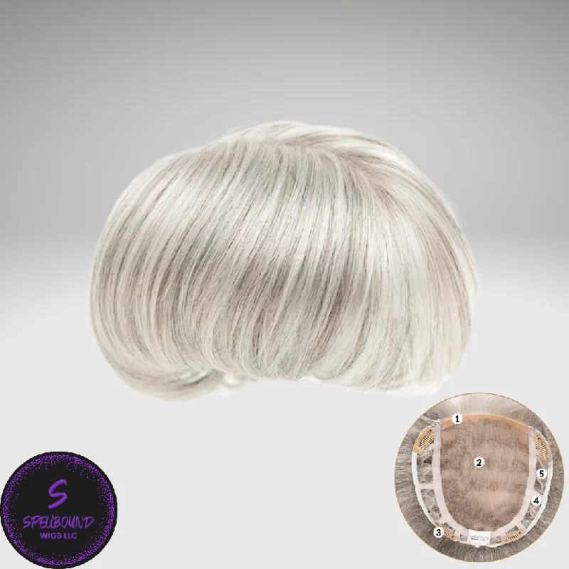 Long - length wig with a side - part for a more flattering lookLeading Part Topper - Synthetic Topper Collection by Envy