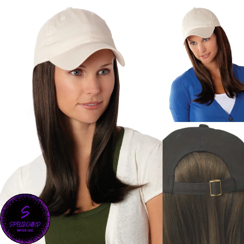 Long - length wig with a curly texture for a bold and stylish choiceLong Hat Beige - Hair Accents, Toppers, and Hairpieces Collection by Henry Margu