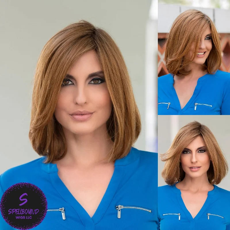 Long - length wig with a side - swept bang for a sophisticated lookLynsey - EnvyHair Collection