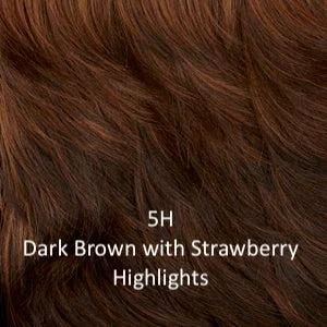 5H - Dark brown with strawberry highlights