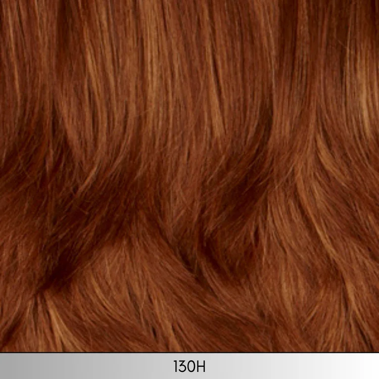 130H - Copper red with dark strawberry blonde highlights