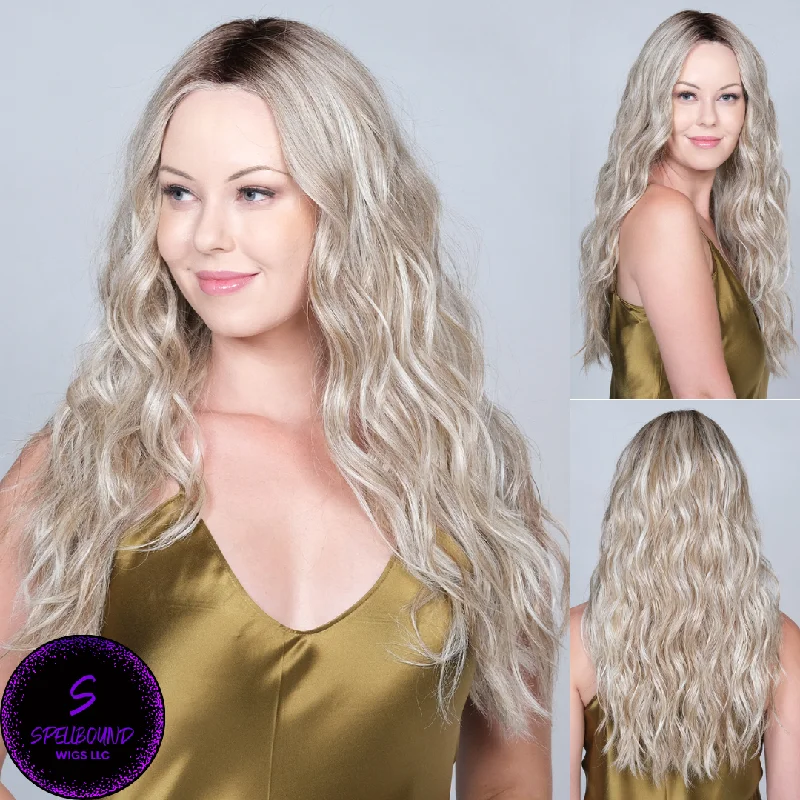 Long - length wig with a side - swept bang for a sophisticated lookPerfect Blend in Cola with Cherry - Café Collection by BelleTress ***CLEARANCE***