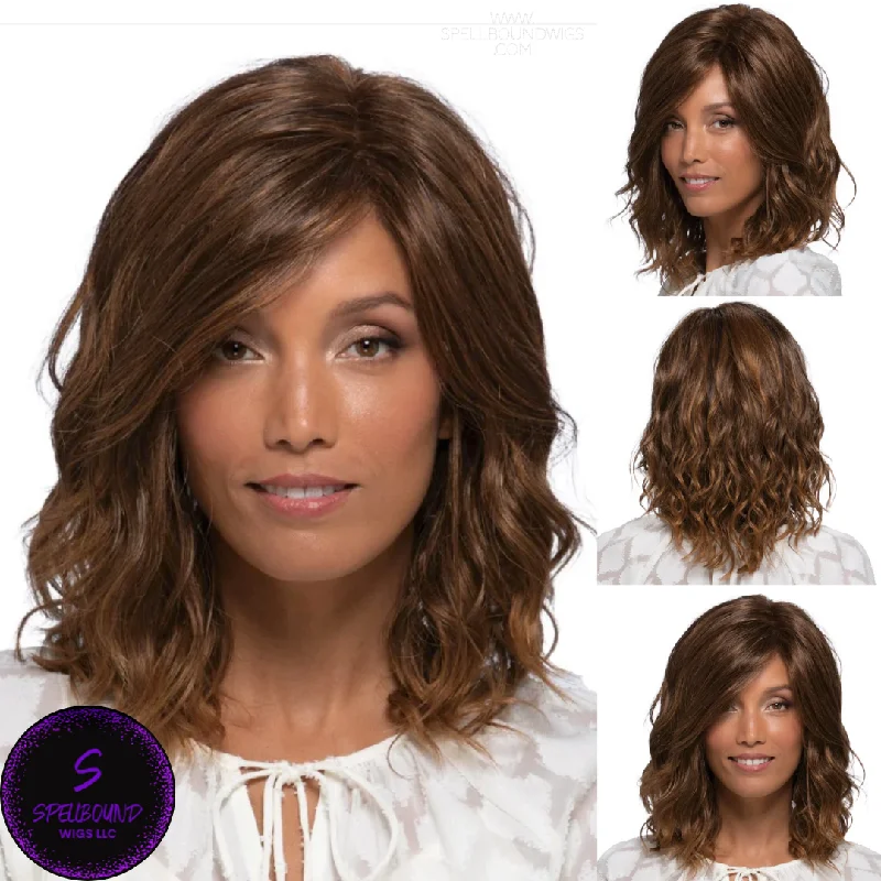 Long - length wig with a curly fringe for a playful and youthful vibePetite Berlin - Naturalle Front Lace Line Collection by Estetica Designs