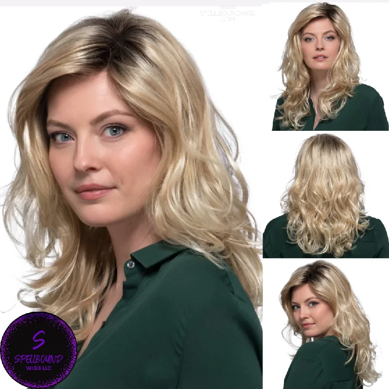 Long - length wig with a middle - part for a classic and elegant stylePetite Sedona in SilverSunRT8 - Naturalle Front Lace Line Collection by Estetica Designs ***CLEARANCE***