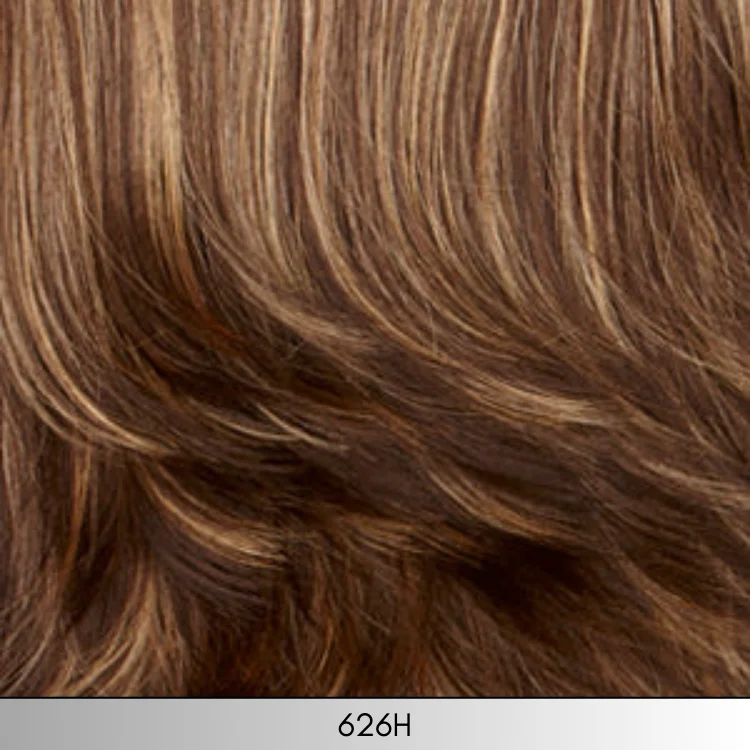 626H - Dark brown with golden blonde highlights