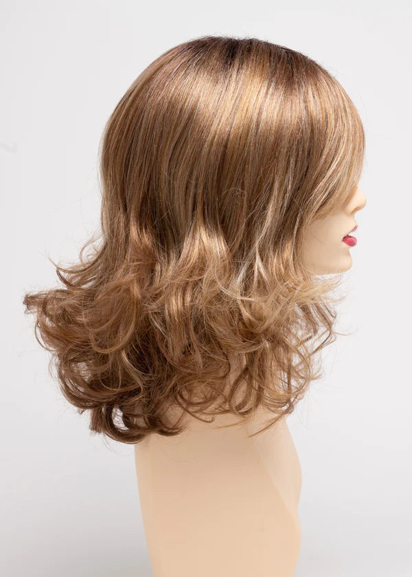 GOLDEN NUTMEG | Medium Brown roots with overall Warm Cinnamon base and Golden Blonde hightlights