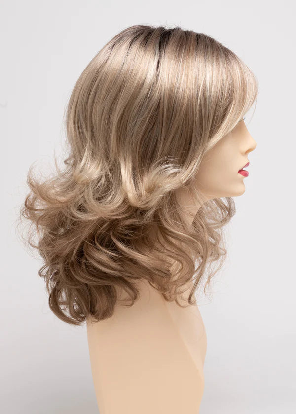 SPARKLING CHAMPAGNE | Medium Brown roots with overall Strawberry Blonde base and soft Golden Blonde highlights