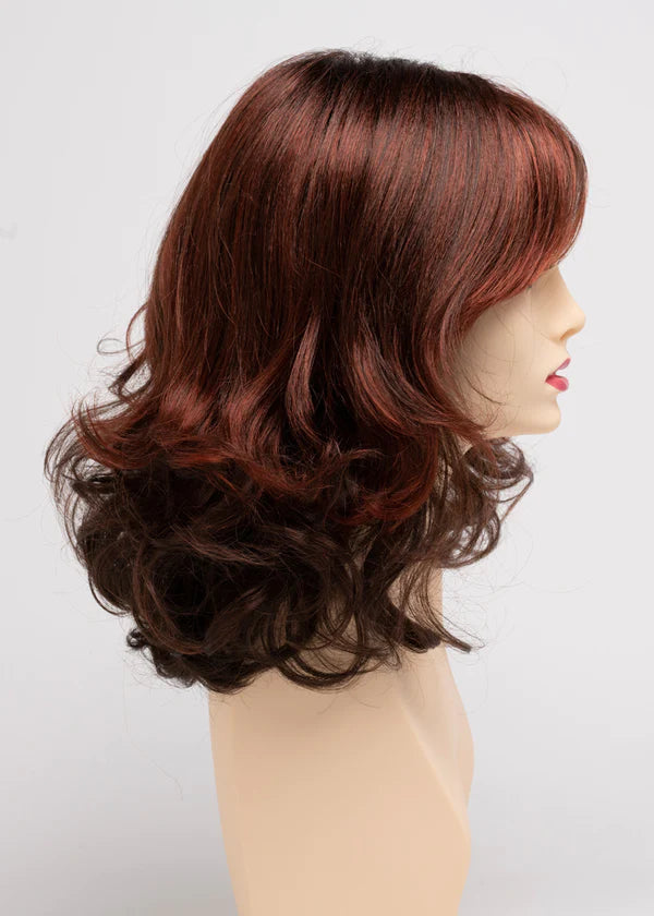 CHOCOLATE CHERRY | Dark Brown roots with overall Medium Brown base with Deep Red highlights