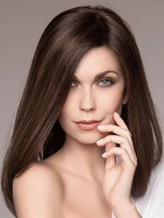 Long - length wig with a wispy fringe for a soft and feminine lookSpectra Plus  | Human Hair Lace Front  Hand-Tied (Mono Top) Wig by Ellen Wille