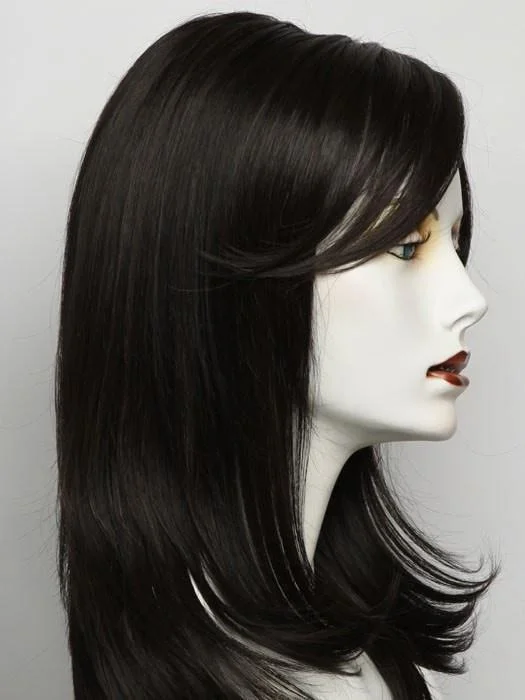 RL2/4 OFF BLACK | Black Evenly Blended with Dark Brown Highlights