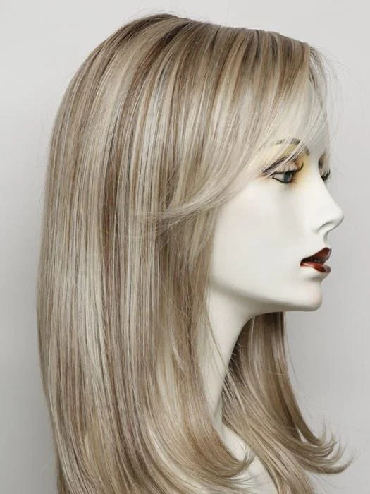 RL19/23SS SHADED BISCUIT | Light Ash Blonde Evenly Blended with Cool Platinum Blonde with Dark Roots