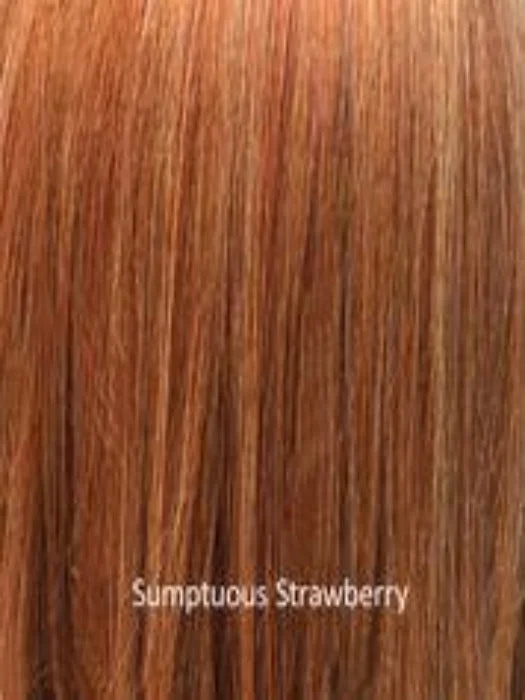 SUMPTUOUS STRAWBERRY | Pure Red, Strawberry Blonde & Paprika w/ Copper Undertones & Med Brown Roots