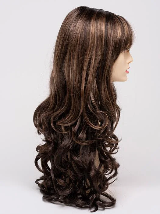 AMARETTO CREAM | Dark Brown roots with overall Medium Brown base with Honey Blonde highlights