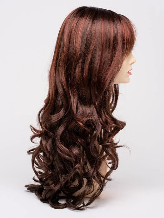 CHOCOLATE CHERRY | Dark Brown roots with overall Medium Brown base with Deep Red highlights