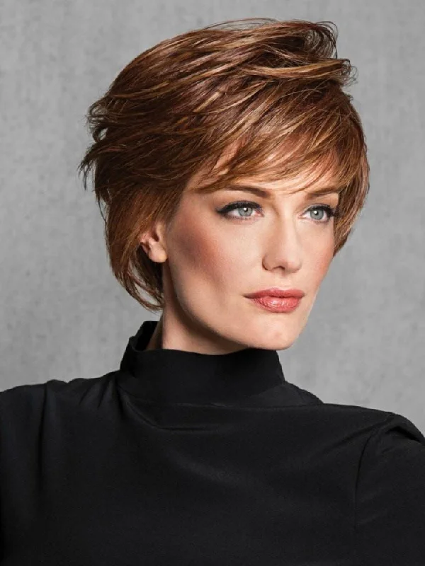 Long - length wig with a natural - looking root for a more realistic lookWispy Cut | HF Synthetic Wig (Basic Cap) | CLOSEOUT