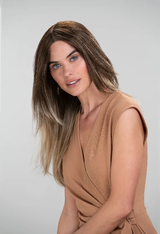 Long - length wig with a middle - part for a classic and elegant styleZara | Synthetic Lace Front (Mono) Wig by Jon Renau